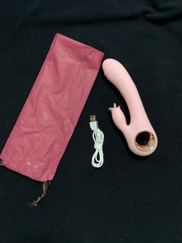Click to view full screen Vibrador Feminino Rabbit com Estimulação de Ponto G e Língua Vibratória - Orion photo review