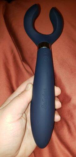 Click to view full screen Satisfyer Endless Fun - Vibrador para Casal com 10 níveis de Vibração à Prova D’Água photo review