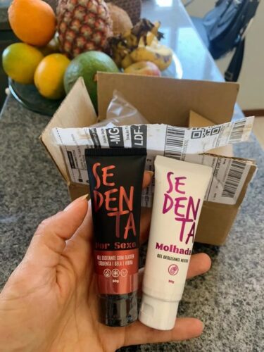 Click to view full screen Sedenta Por Sexo - Gel Comestível com Glitter 50g photo review