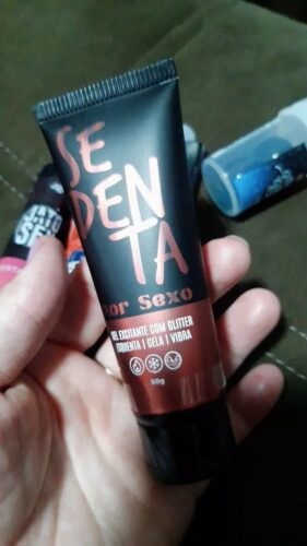 Click to view full screen Sedenta Por Sexo - Gel Comestível com Glitter 50g photo review