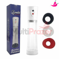 Bomba Elétrica Peniana - 3 Anéis de Silicone - Pênis Pump