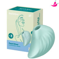 Satisfyer Pearl Diver - Sugador e Estimulador de Clitóris com Ondas de Pressão à Prova D’Água