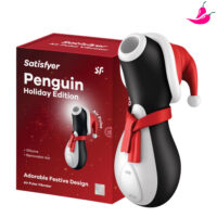 Satisfyer Penguin Holiday Edition - Vibrador e Estimulador de Clitóris com 11 Modos de Vibração à Prova D’Água