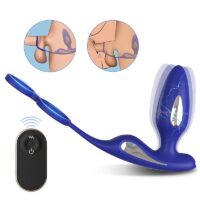 Shock-Pro RCT - Plug Anal e Anel Peniano com 9 Modos de Vibração
