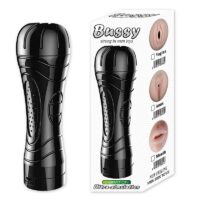 Masturbador Vibratório Discreto Formato Lanterna – Vagina Cyberskin Realista