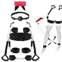 Kit de Bondage – Conjunto com 9 Peças de Restrições BDSM
